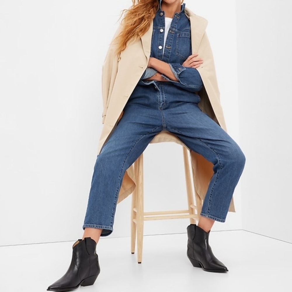 GAP Denim Jumpsuit with Washwell Size 6P